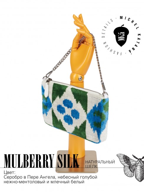 Клатч-конверт-косметичка из Шелка Женский LUDUS EST!_Thiny/S